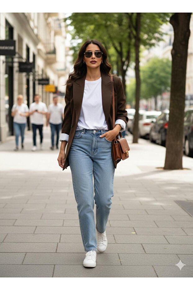 kahve blazer ceket - 5