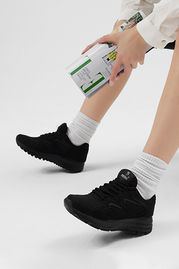 Unisex Siyah Füme Spor Ayakkabı 772-0 - 1