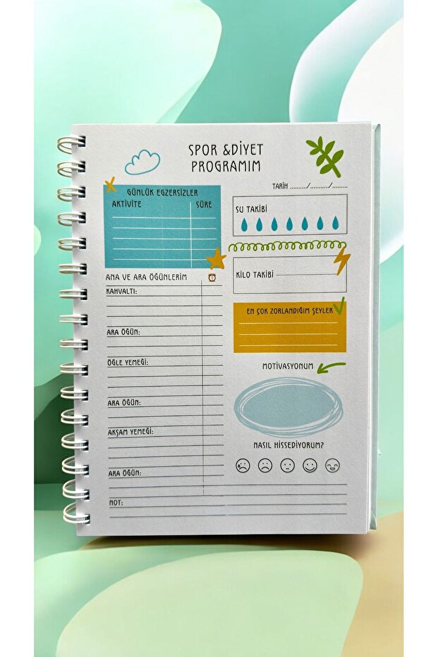 دفتر تتبع النظام الغذائي والرياضة ودفتر النظام الغذائي - 6