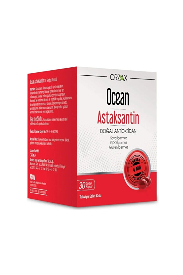 Astaksantin Doğal Antioksidan (30 Kapsül) - 1