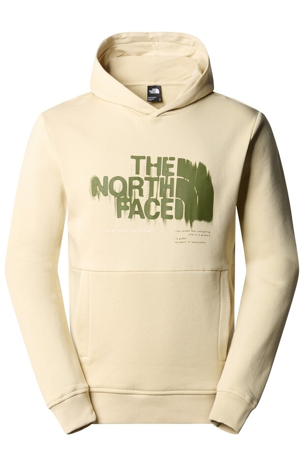M Graphic Hoodie 3 Men's Casual Sweatshirt NF0A87ET3X41 Cream