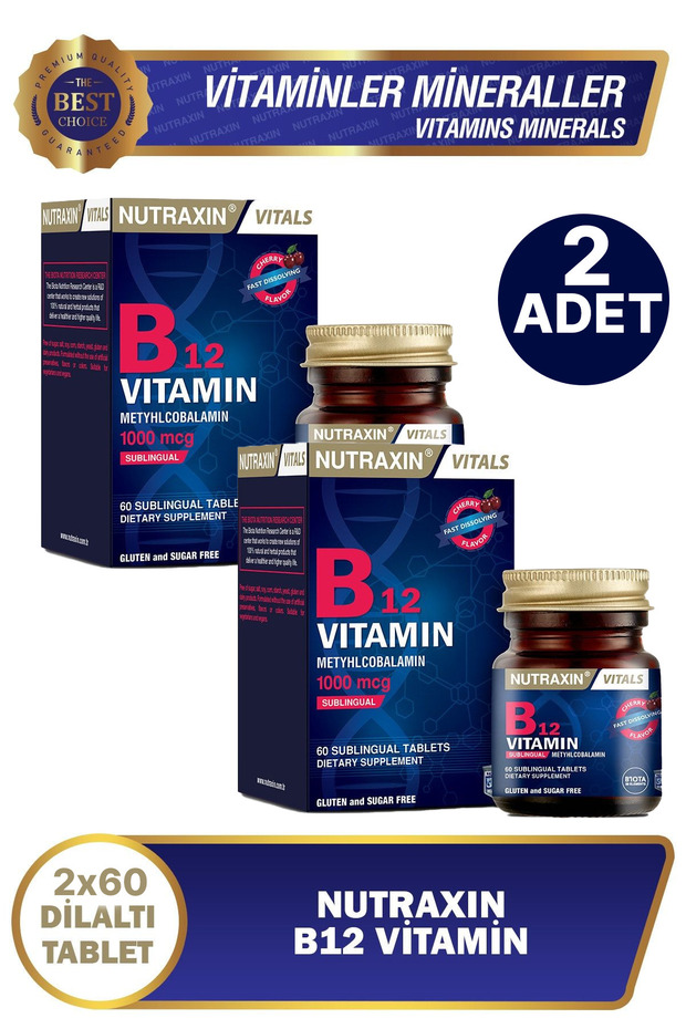 B12 Vitamin 60 Tablet 2 ADET - 1