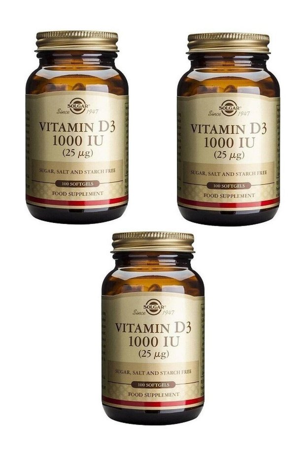 Vitamin D3 1000Iu 100 Capsules 3 Pieces
