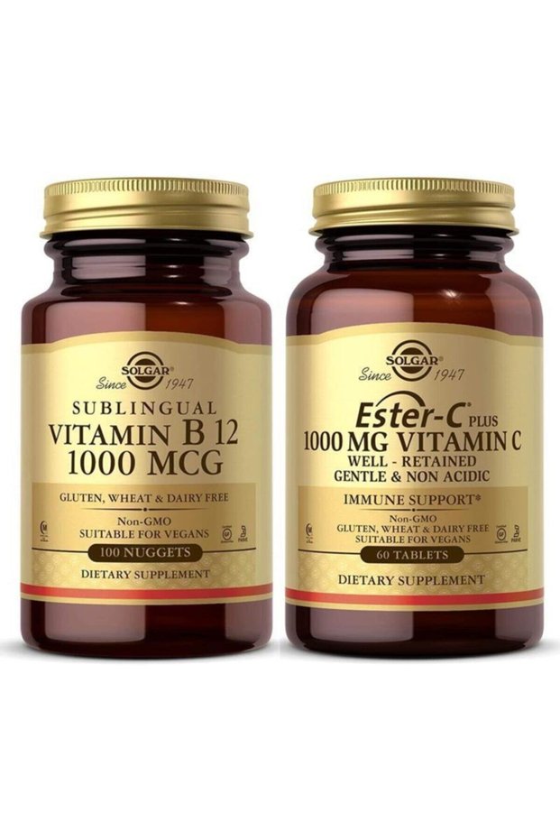 Vitamin B12 1000 Mcg 100 Capsule + Ester-c Plus 1000 mg 60 Tablets