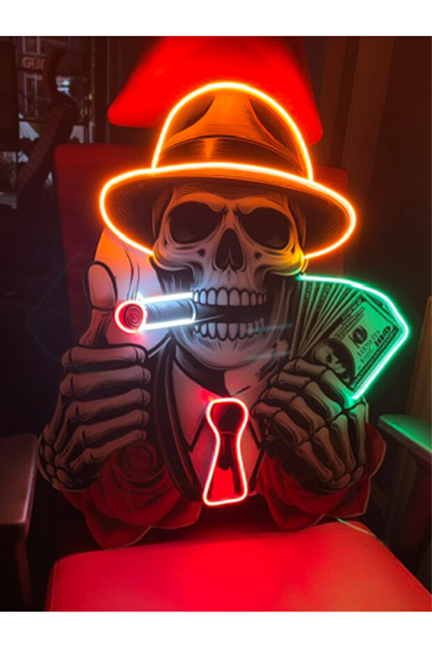 Neon Led Tabela Kuru Kafa Dekor - 7