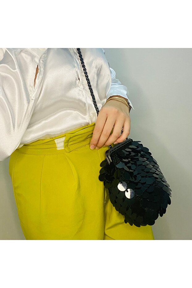 Pullu abiye çanta - 3