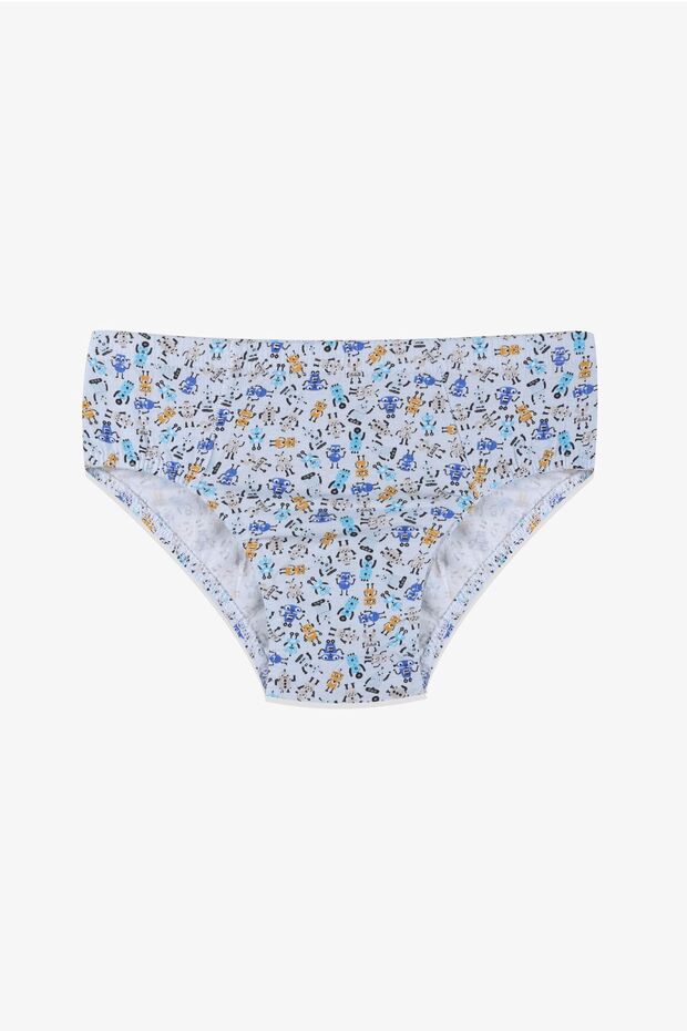 Boy's 3-Piece Robot Patterned Slip