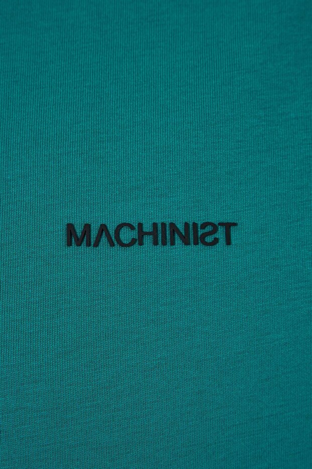 Erkek Basic Relaxed İnce Pamuklu Bnt. Yeşil Tişört - 7