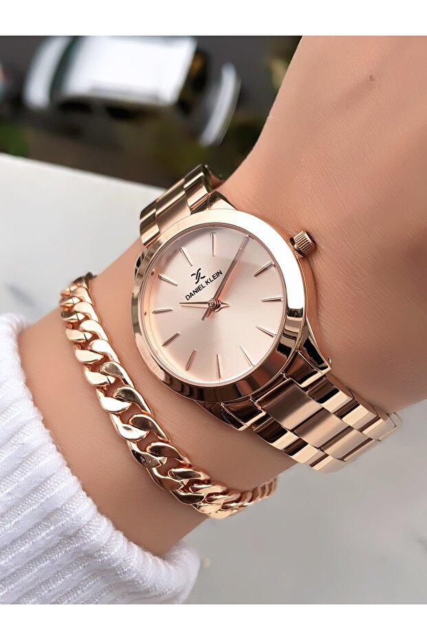 Marka Taşlı Çelik Kordon Bayan Saat Bileklik - 2