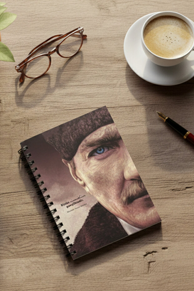 Ataturk Collection Perpetual Planner Agenda Hard Cover - A5 160 Pages
