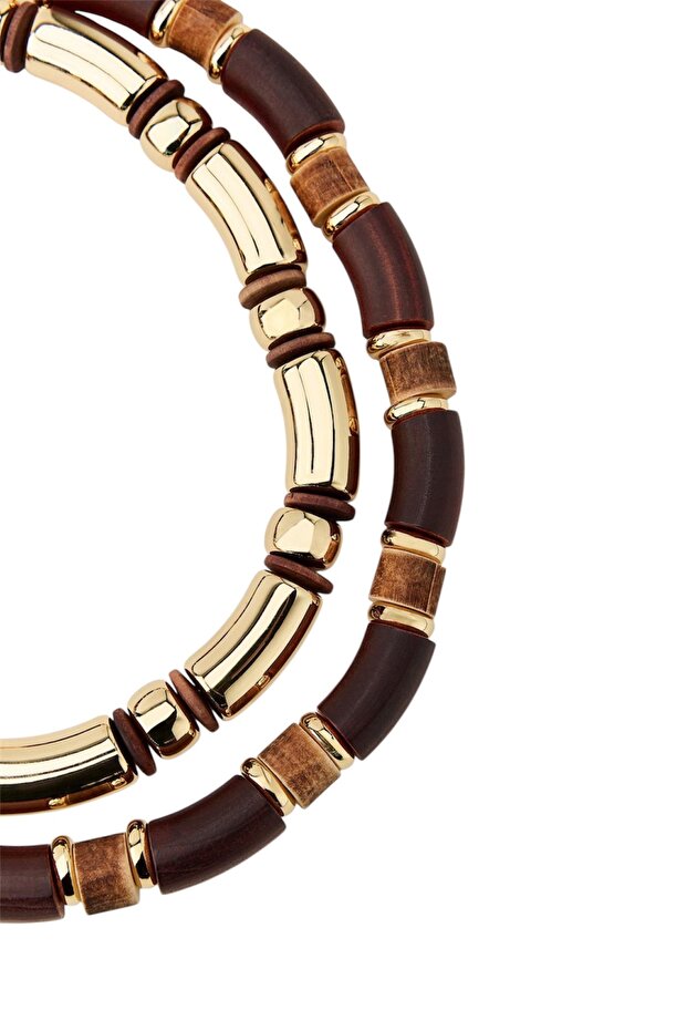 2’li Ahşap Kolye Seti - 3