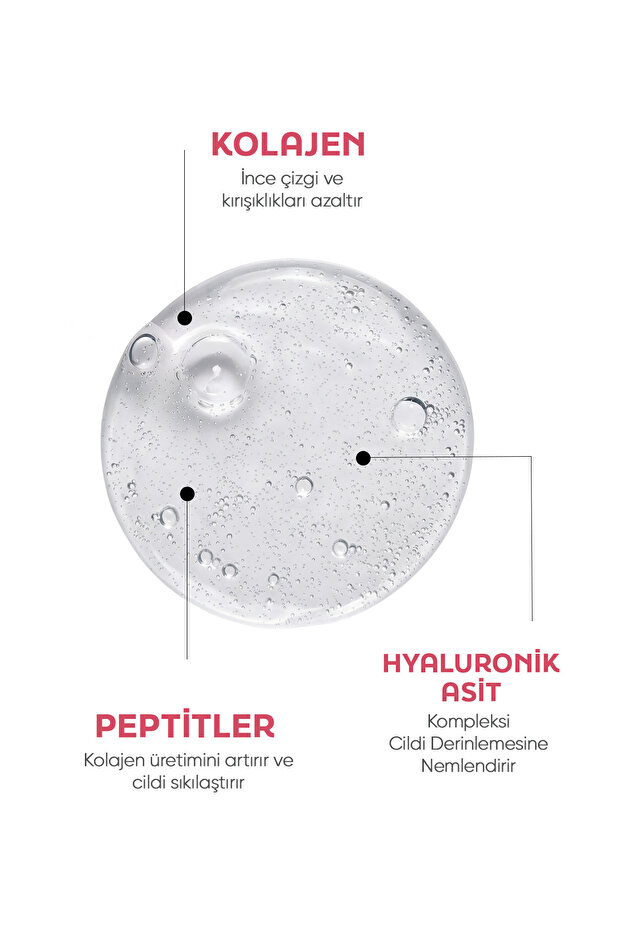 Elastikiyet Arttırıcı ve Kırışıklık Karşıtı Kolajen & Peptit Serum – Hyaluronik Asit Kompleksi Deste - 5