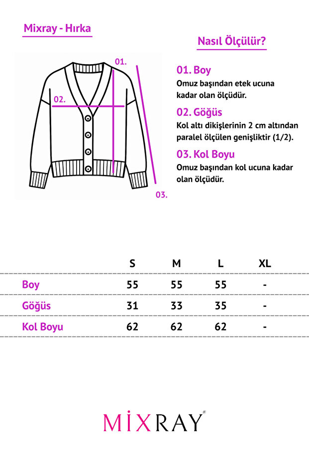 6972 Kadın Fitilli Basic Triko Hırka Kahve - 7