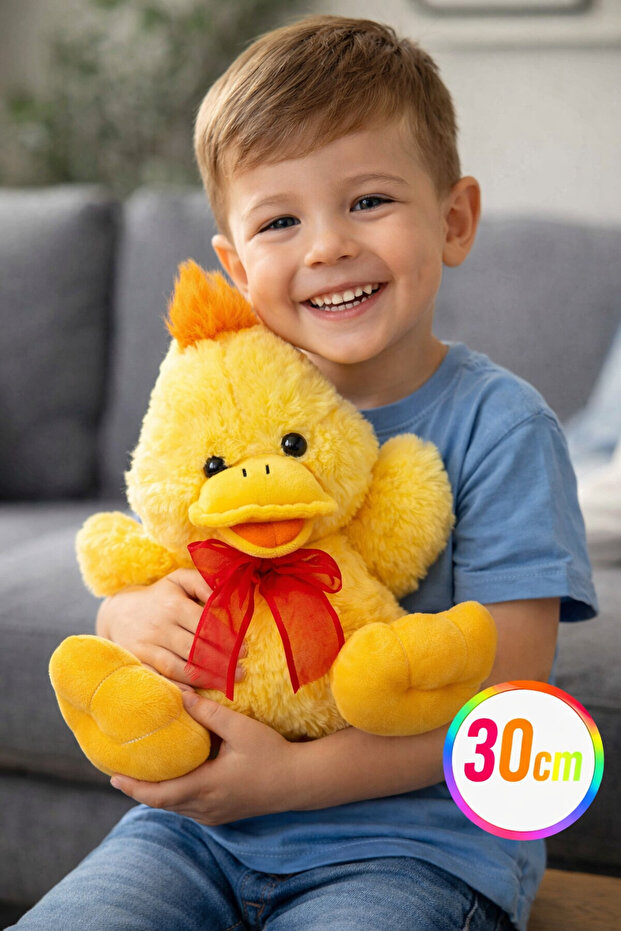 30 cm Plush Duck with Ribbon