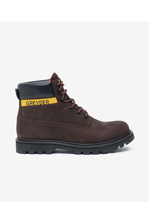 حذاء رجالي من الجلد الطبيعي باللون البني 5K1UB10450