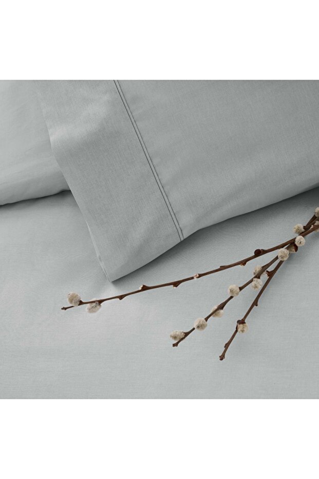 Taç Ranforce Basic Queen Size Nevresim Takımı Antrasit - 2