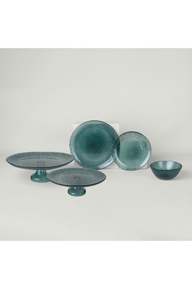 Fine Servis Tabak 27 cm Yeşil - 4