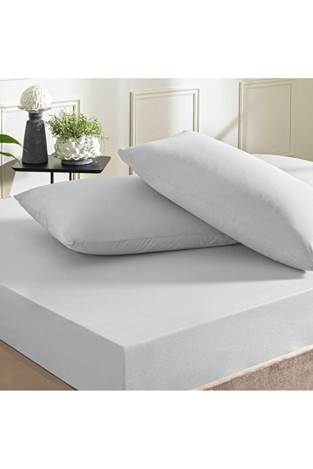 Ranforce Elastic Queen Size Sheet Set Gray