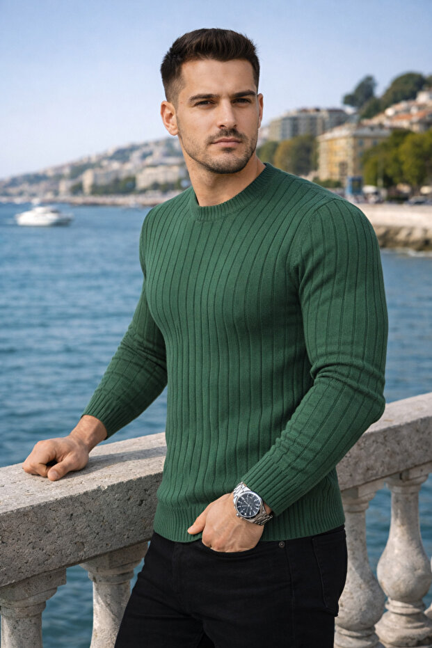 Men's Slim Fit Slim-Fit Knitwear Sweater