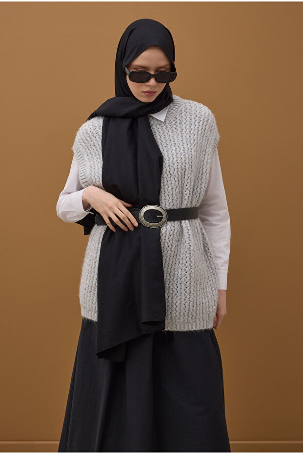 Soft Kraş Şal Siyah - 1