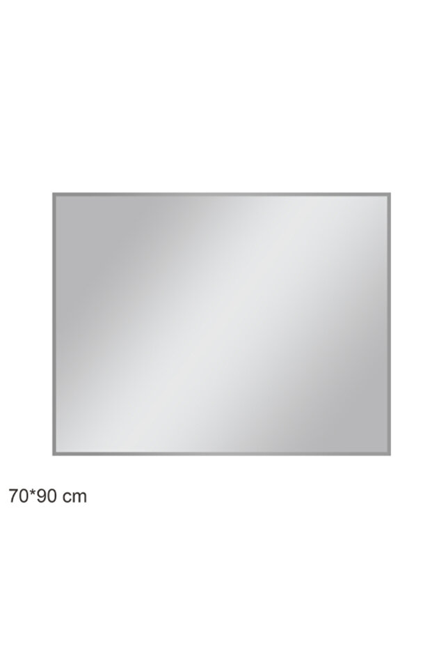Rectangular Plain Bathroom Mirror 70 x 90cm - 1