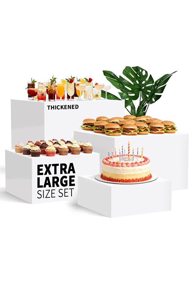 رافعات بيضاء كبيرة جدًا بارتفاع 13.8 بوصة - 1