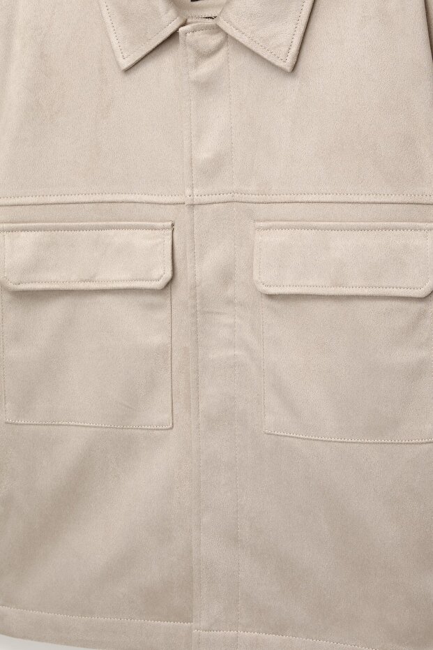 Süet efektli ceket - 3