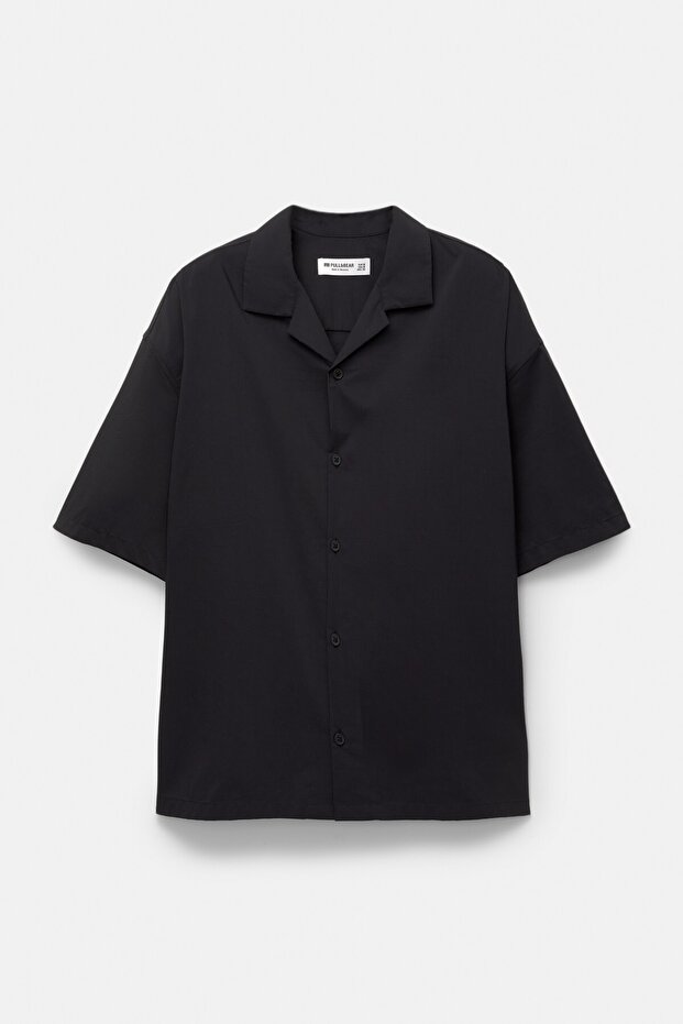 Kısa kollu poplin gömlek - 7