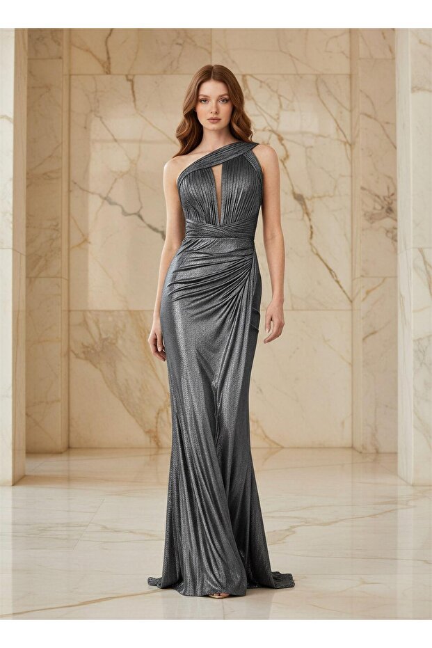 6172SIM SİMLİ ELBİSE - 1