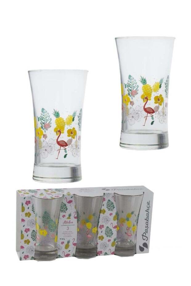 Pasabahce ALOHA 300cc Tumbler – 3-Piece Stylish Glass Set