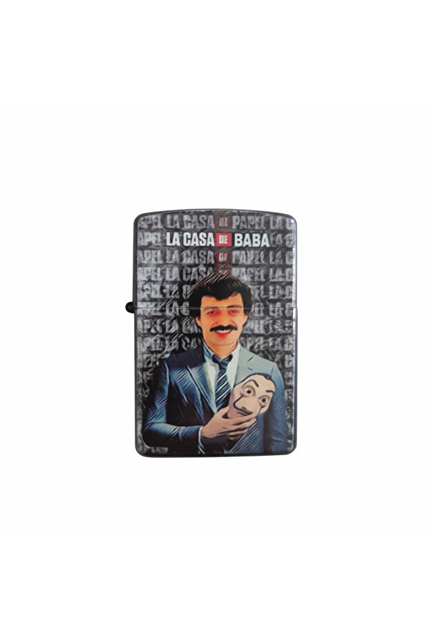 Classic Metal Windproof Lighter - Zippo Style & Refillable 02