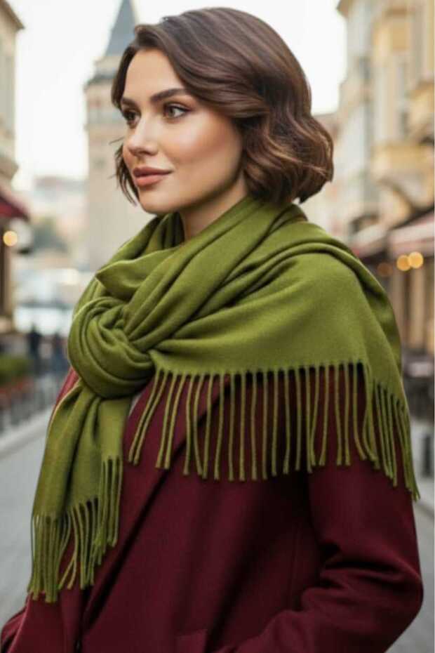 Women's Soft Textured Four Seasons Wearable Vegan Pashmina Shawl Scarf