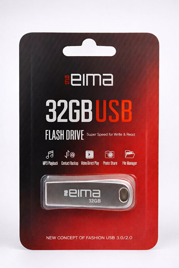 Eima 32Gb USB Flash Memory | Metal Body, Fast Data Transfer