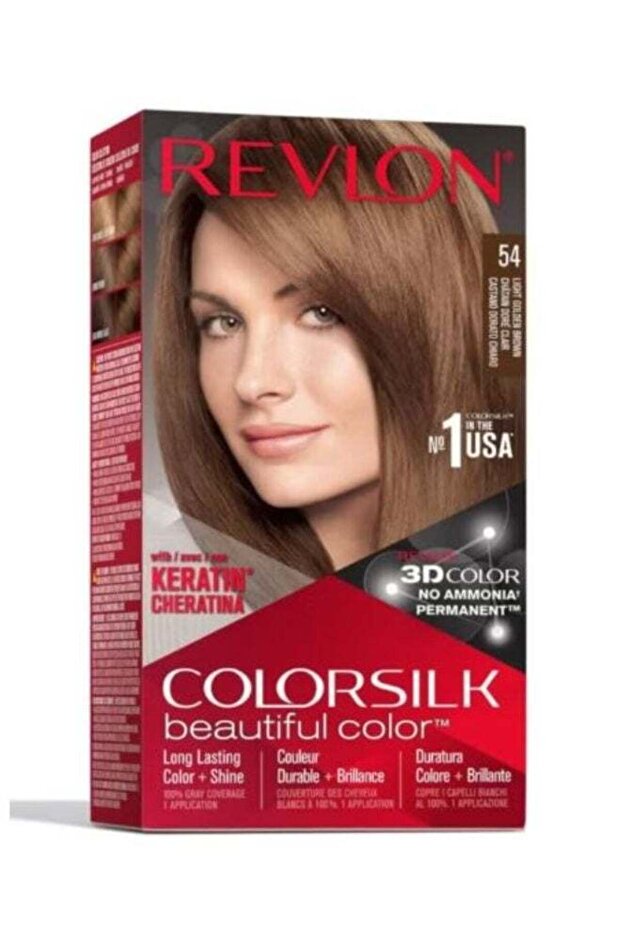 Color Silk Hair Color 54 (Light Golden Brown)