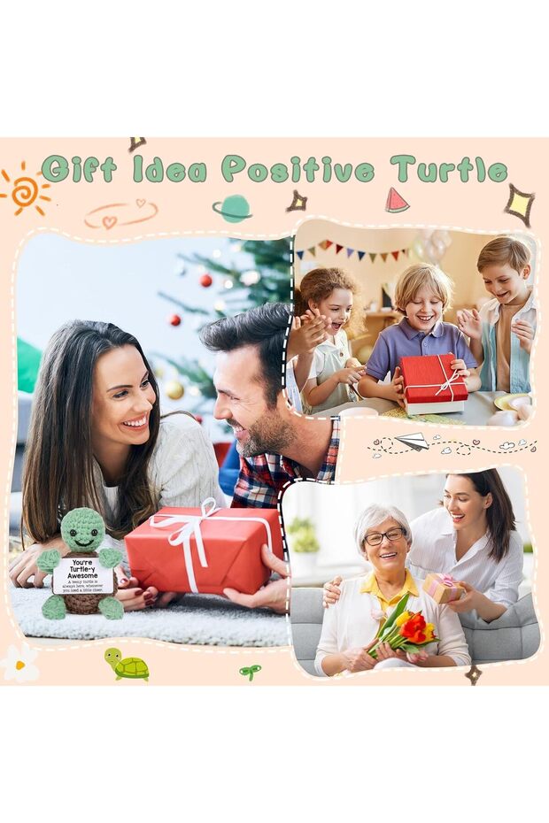 Handmade Crochet Turtle - 4