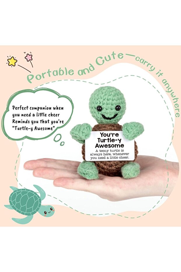 Handmade Crochet Turtle - 2