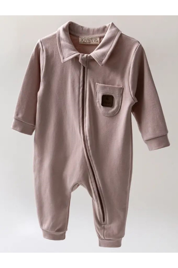 Unisex 6-9-12-18-24 Months Zippered Jumpsuit