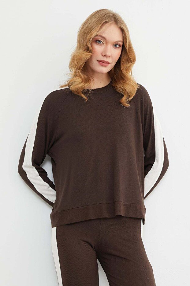 Basic Bisiklet Yaka Şeritli Modal 2 Li Takım - 2