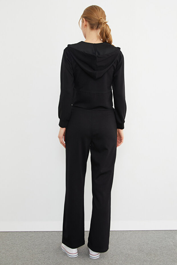 Basic Kapüşonlu Çimalı Modal Eşofman Takımı - 8