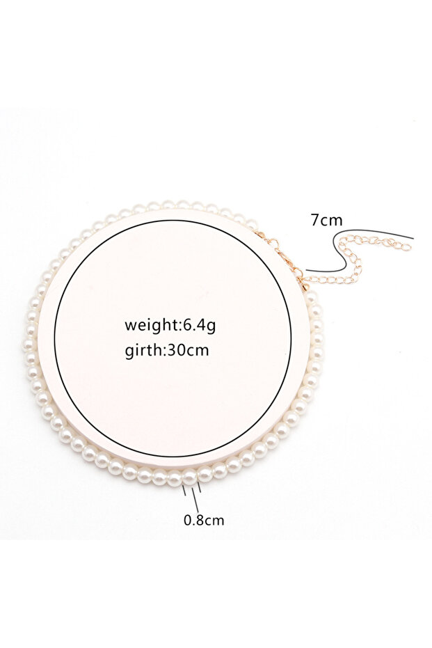 8mm Imitation Pearl Necklace Adjustable Elegant Irregular Beads New Trend Date Wedding Party Jewelry