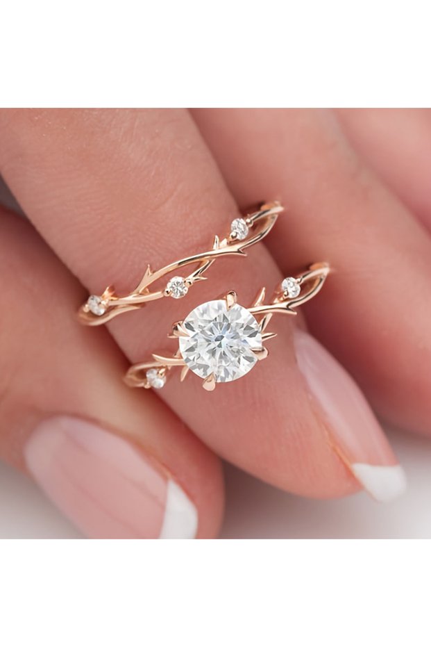 10 ZF1283-1 New Exquisite Shining Inlaid Zirconia Hollow Geometric Women's Ring Fashion Daily Hundre
