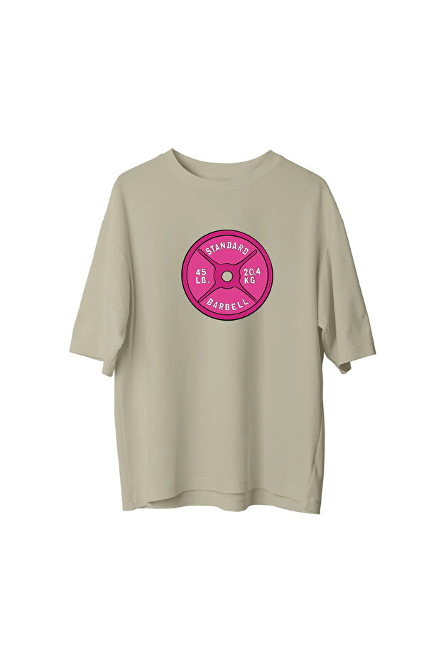 Pink Barbell - Oversized T-Shirt