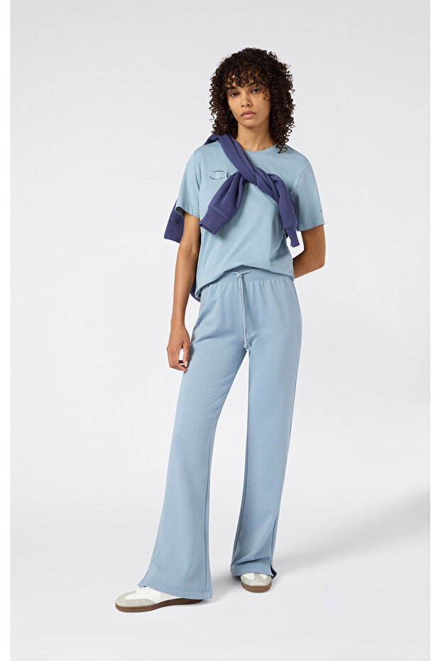 Script Shop Flare Pants Blue Women's Sweatpants - 117553-Bs202