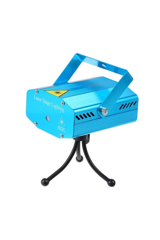 Mini LED Red And Green Laser Projector Stage Lighting US Plug Blue