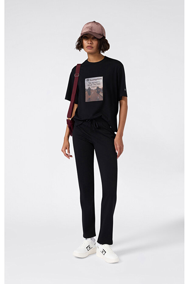 T-Table Short-Sleeve Tee Siyah Kadın Tişört - 118469-KK001 - 4