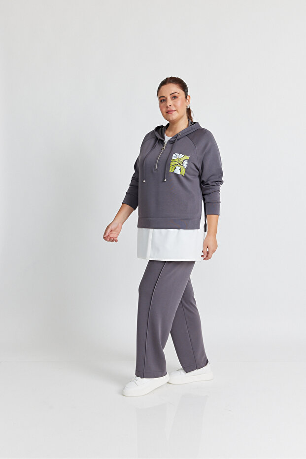 BELİ LASTİKLİ ÖRME PANTOLON - 2