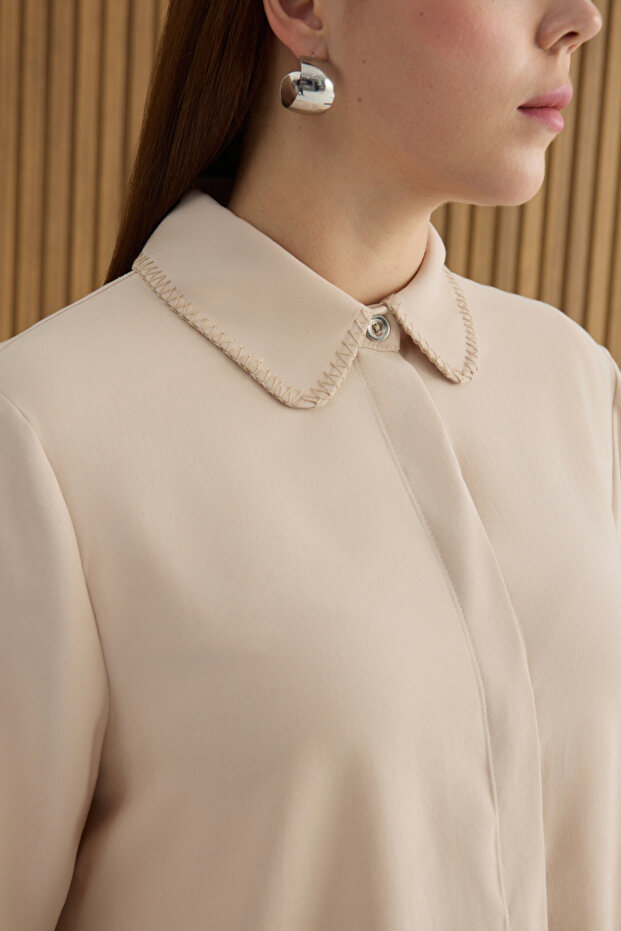 Taş Çoban Dikişli Modal Tunik - 5