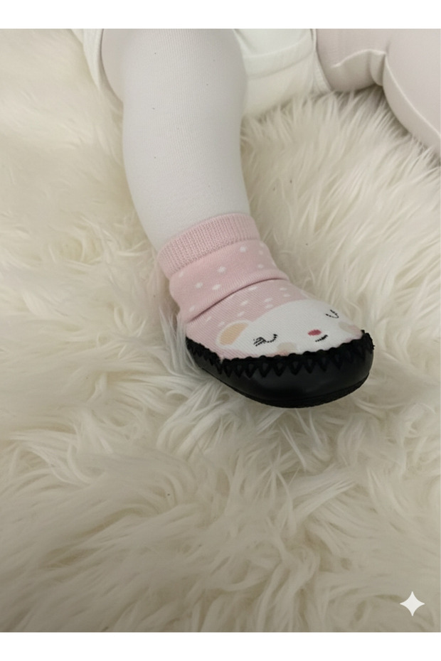 Children's Moccasin Socks Booties Slippers - Non-Slip Home & Kindergarten Shoes