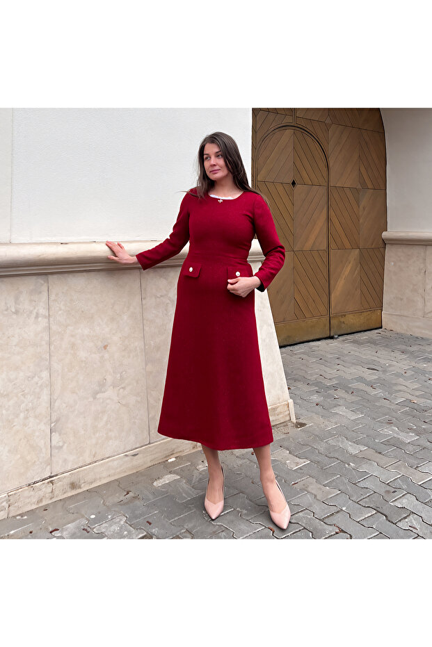 rochie Wistful red - 4