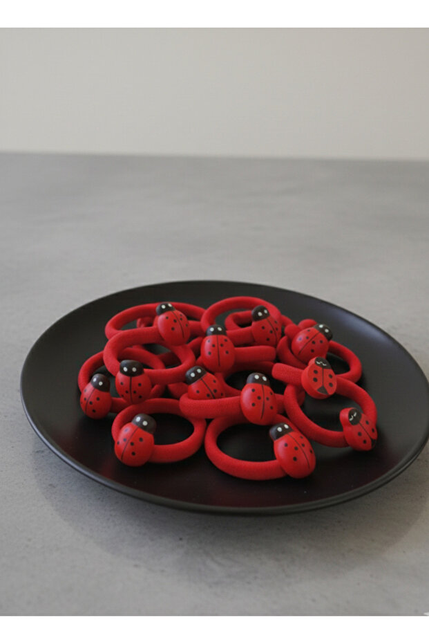 12 قطعة من مشابك الأعشاب الضارة المرنة باللون الأحمر - 4